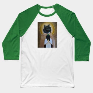 Saint Catnip Jack Cat Baseball T-Shirt